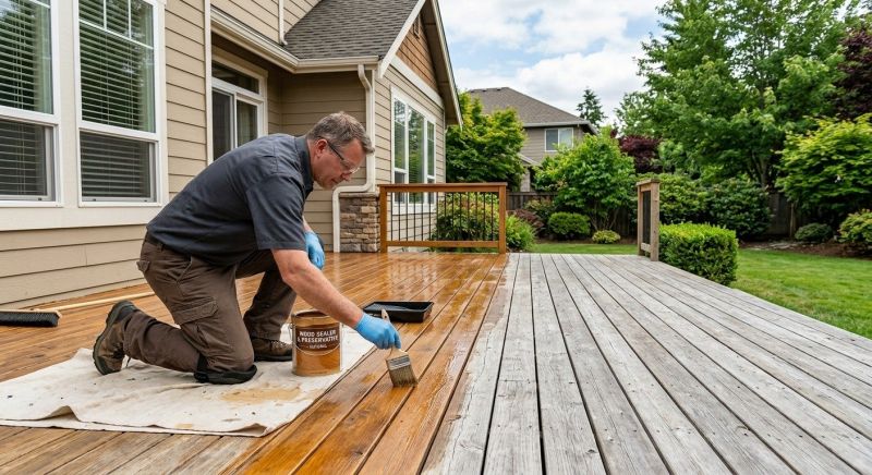 Concrete Deck Sealing in Gig Harbor, WA