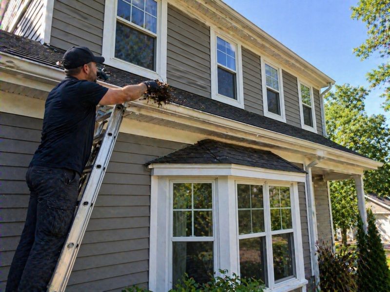 Downspout Blockage Removal in Rochester, NY