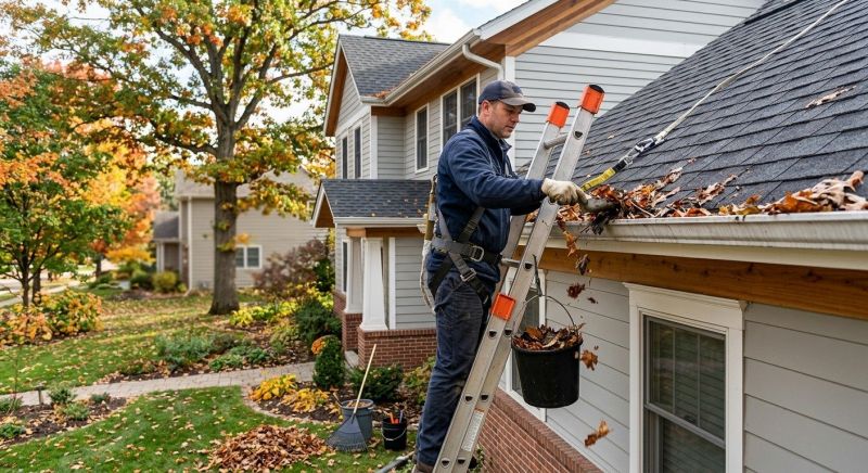 Gutter Leaf Clearing in Monmouth County, NJ